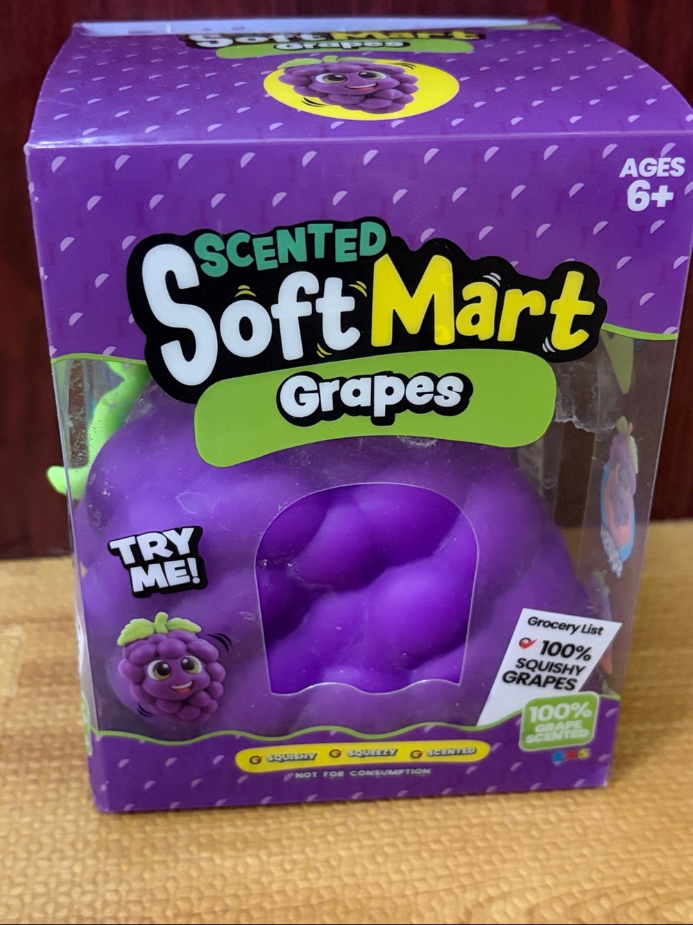 Scented Purple Grapes Squishy Toy